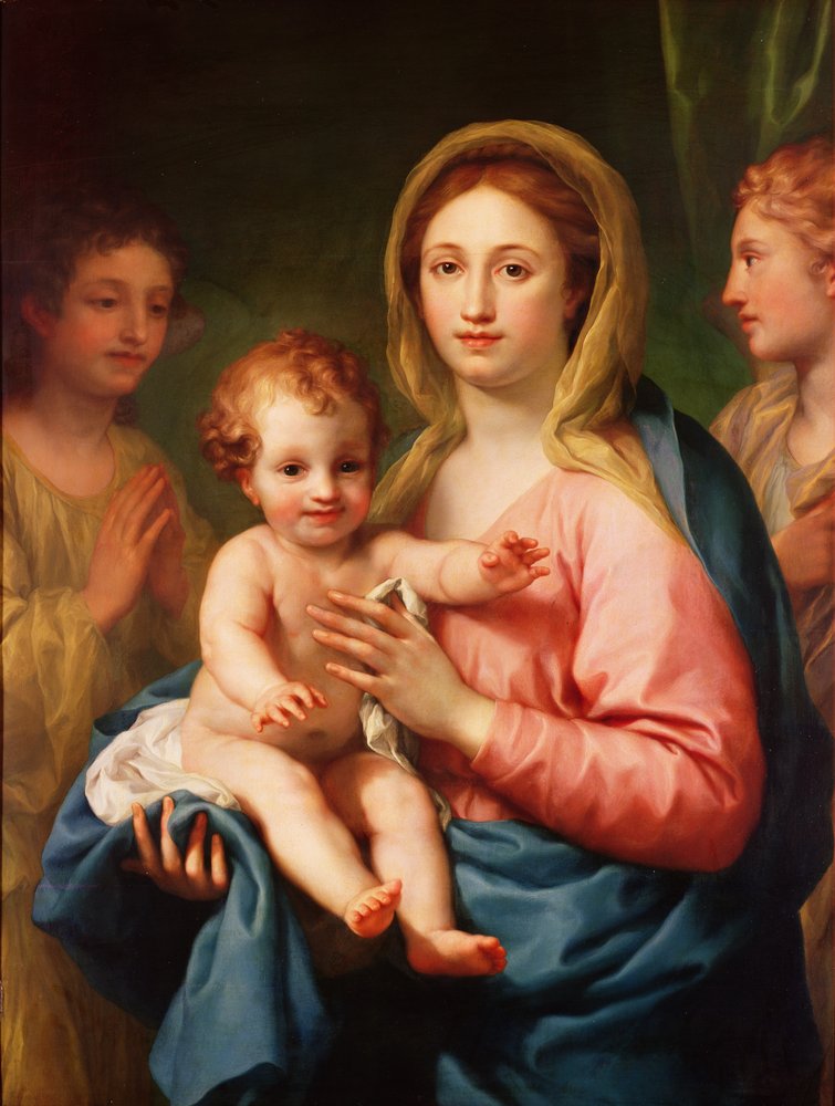 マドンナと二人の天使の子供、1770-73